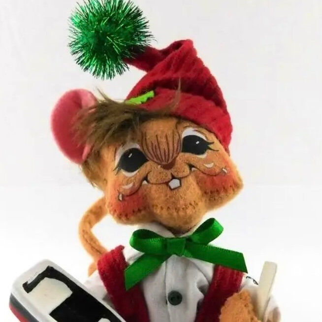 Annalee Christmas Elf Mouse with Toy
Boat