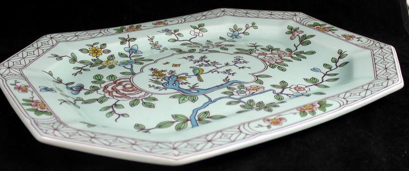 Floral octagonal serving platter