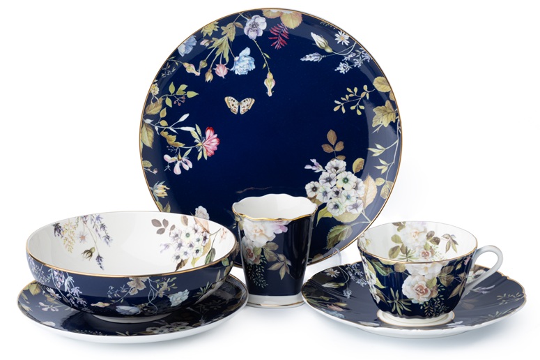 Set of decorative china
