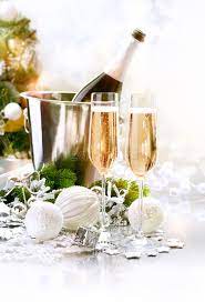 Champagne bucket and glasses