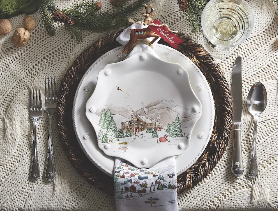 Christmas place setting