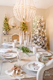 White holiday tablescape