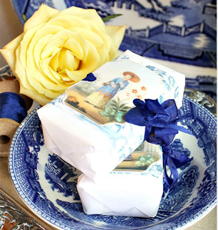 Soap on a vintage dish