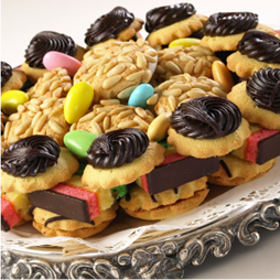 Cookies on a silver tray