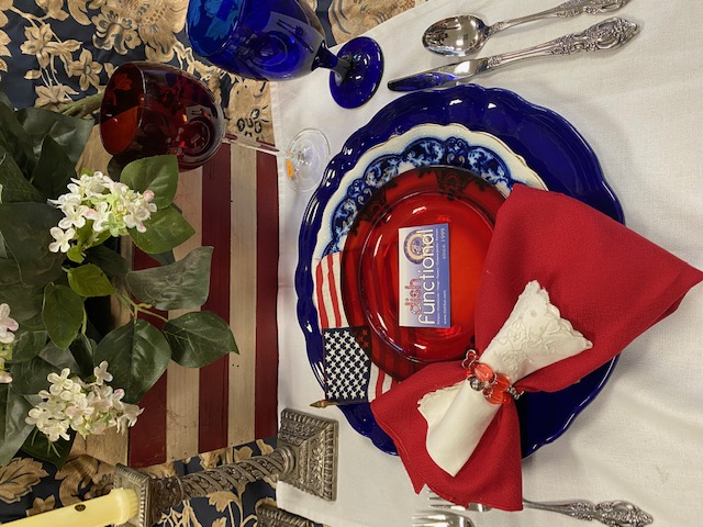 Red white and blue mix and match china