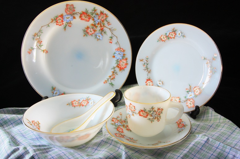 China set on a table