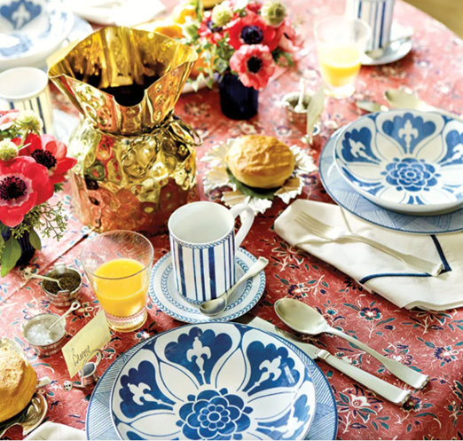 Mix and match table setting