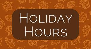 Fall Holiday Hours GIF