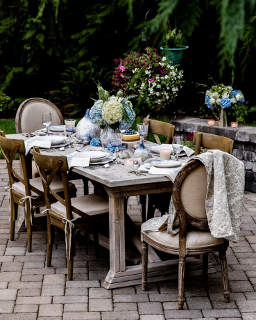 Outdoor dining table