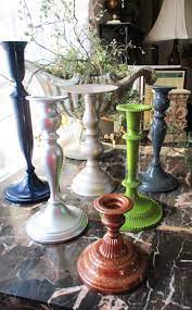 Painted candlesticks
