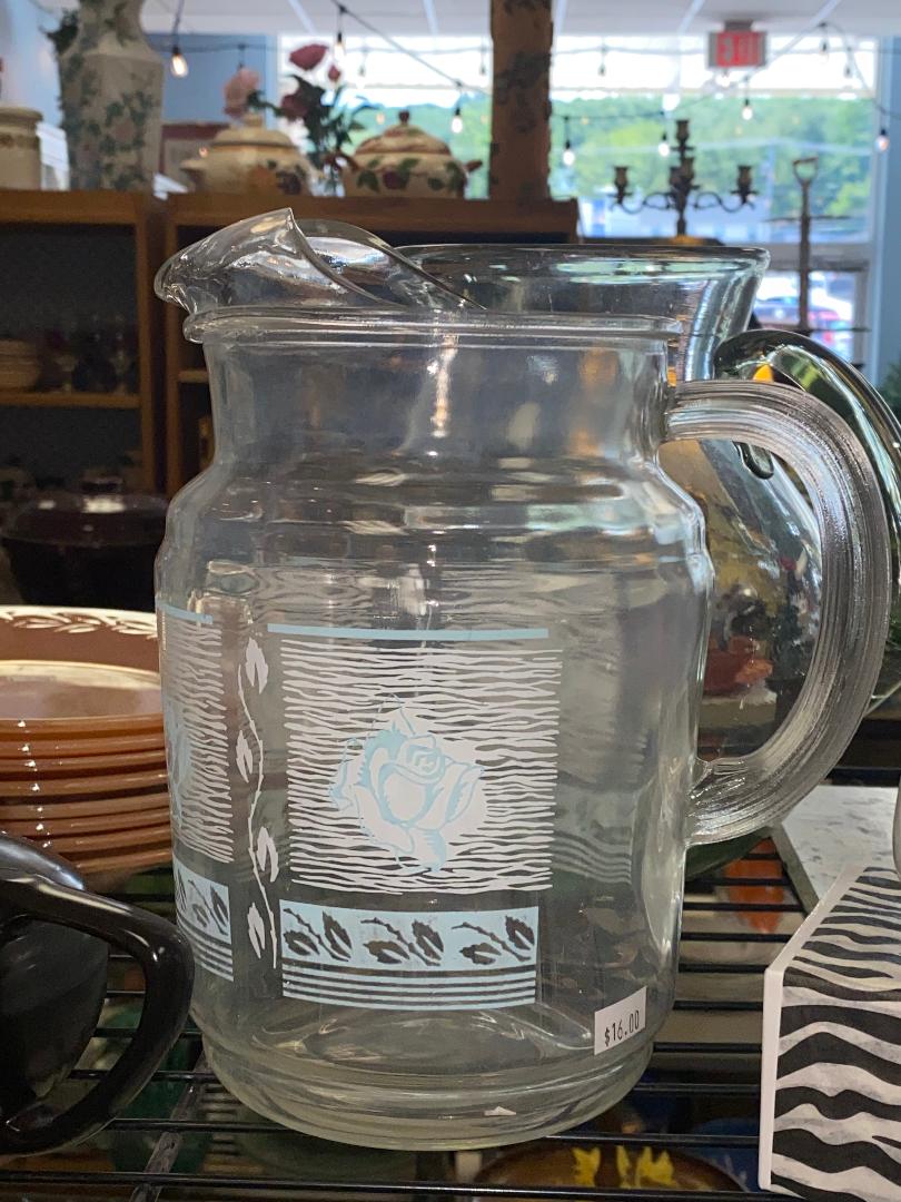 Glass pitcher