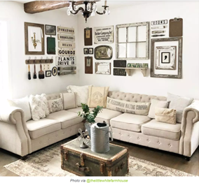 Rustic vintage living room