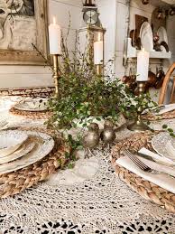 Tablescape with bird salt & pepper shakers