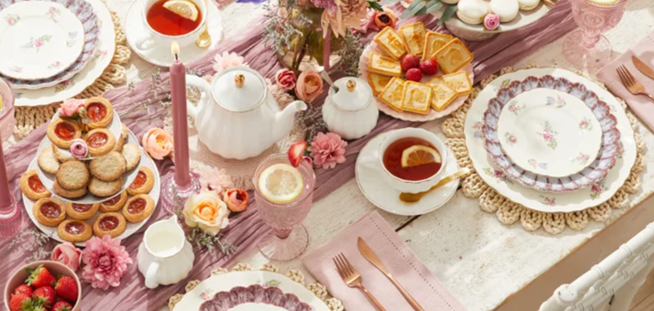 Tea party tablescape
