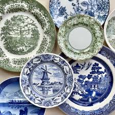 Vintage transferware dishes