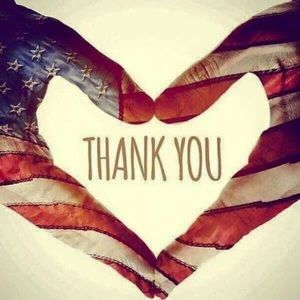 Red white and blue hands