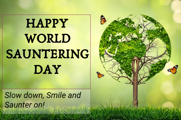 wORLD sAUNTERING dAY gif